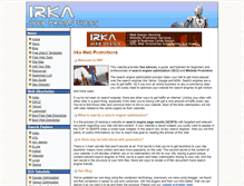 Tablet Screenshot of irkawebpromotions.com